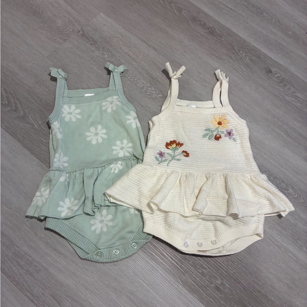 12 Month Floral Romper Bundle